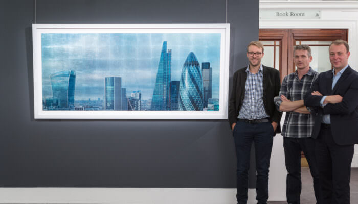 Will Pearson - 'Silvered City' Silver Gilded Fine Art on Display at Sotheby's London