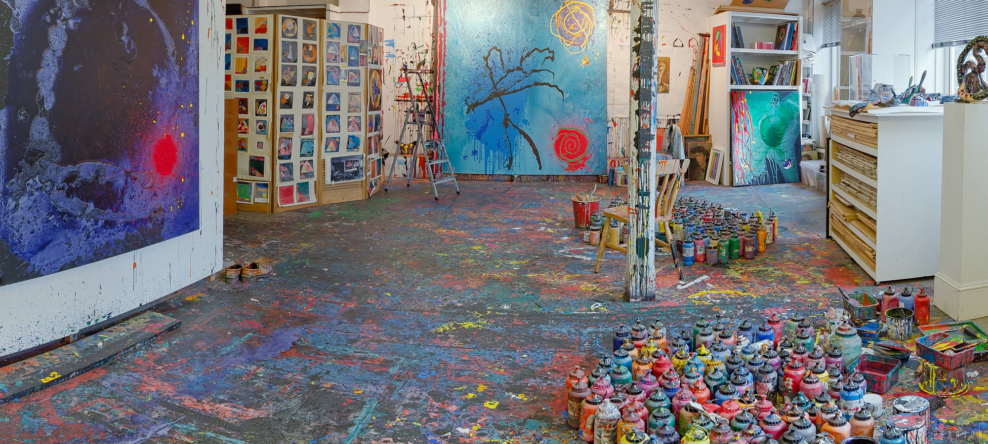 Artist's studio virtual tour: John Hoyland