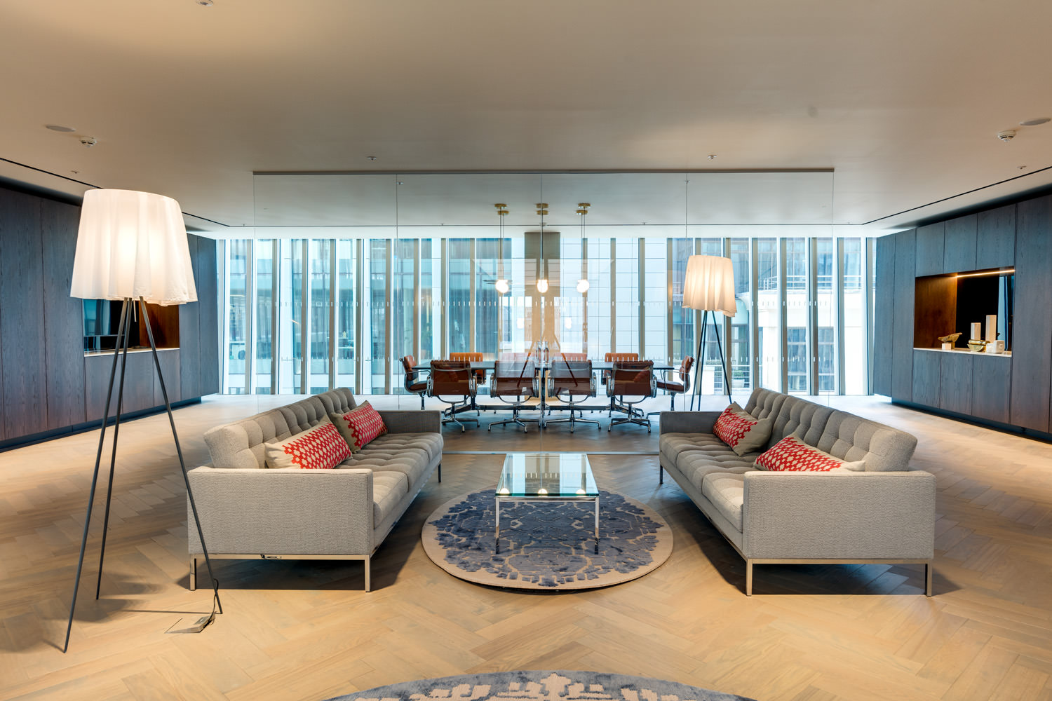 Commercial Property Photography - view of breakout area at 70 St Mary's Axe