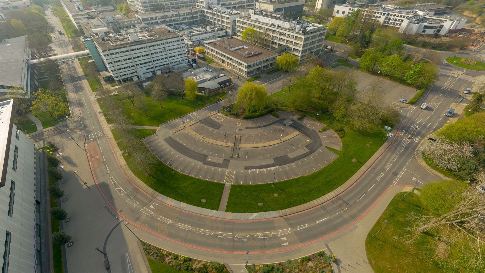 Still taken from the aerial virtual Tour at the University of Warwick