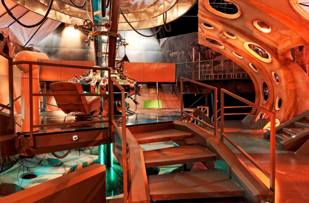 Still taken from a Tardis virtual tour - showing the stairs up to the main console area.