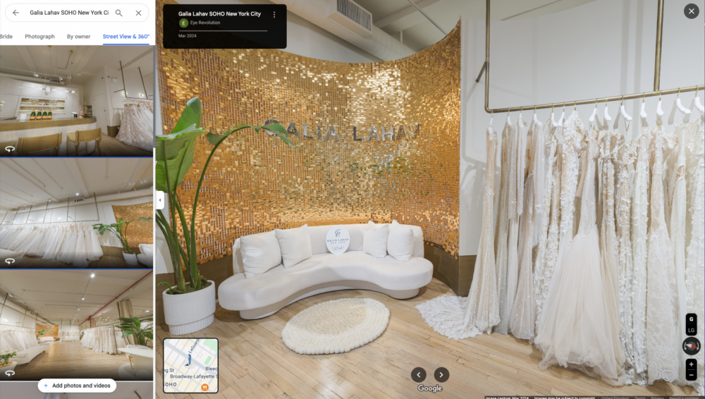 Google Streetview - look inside using 360 images
