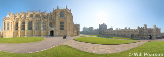 windsor castle st george's chapel panorama